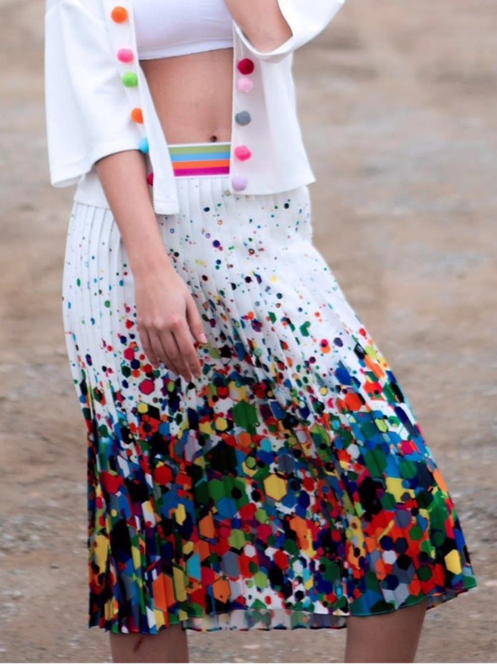 $386 Authentic Lalipop Design Skirt XS/S